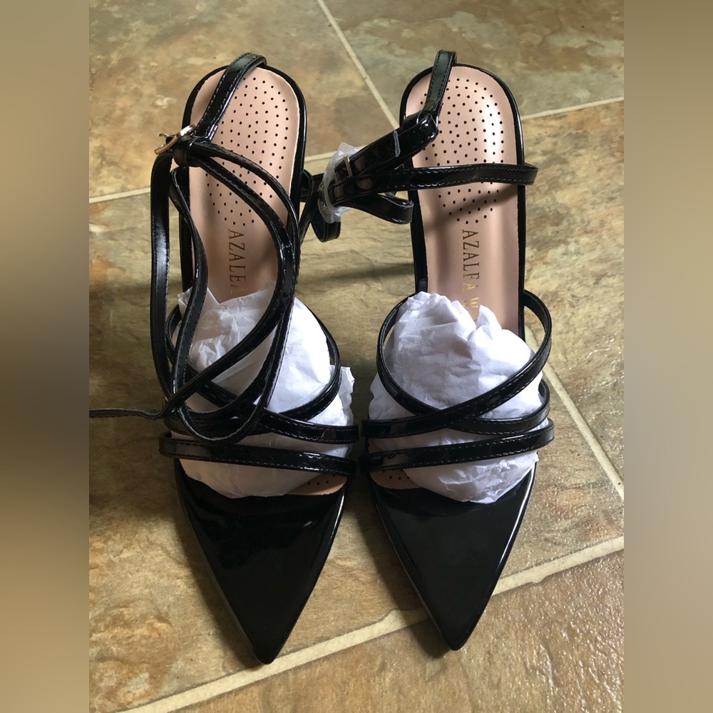 AZALEA WANG THIS IS WHY I'M HOT STILETTO SANDALS SIZE: 7.5 - Picture 5 of 12